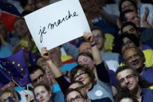 Supporters of the French party En Marche! Photo: EM