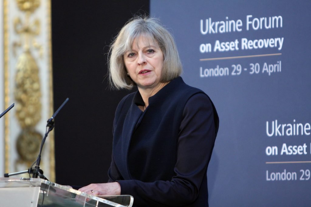 Home Secretary Theresa May at the Ukraine Forum on Asset Recovery in London, 29 April 2014. Photo: Foreign and Commonwealth Office